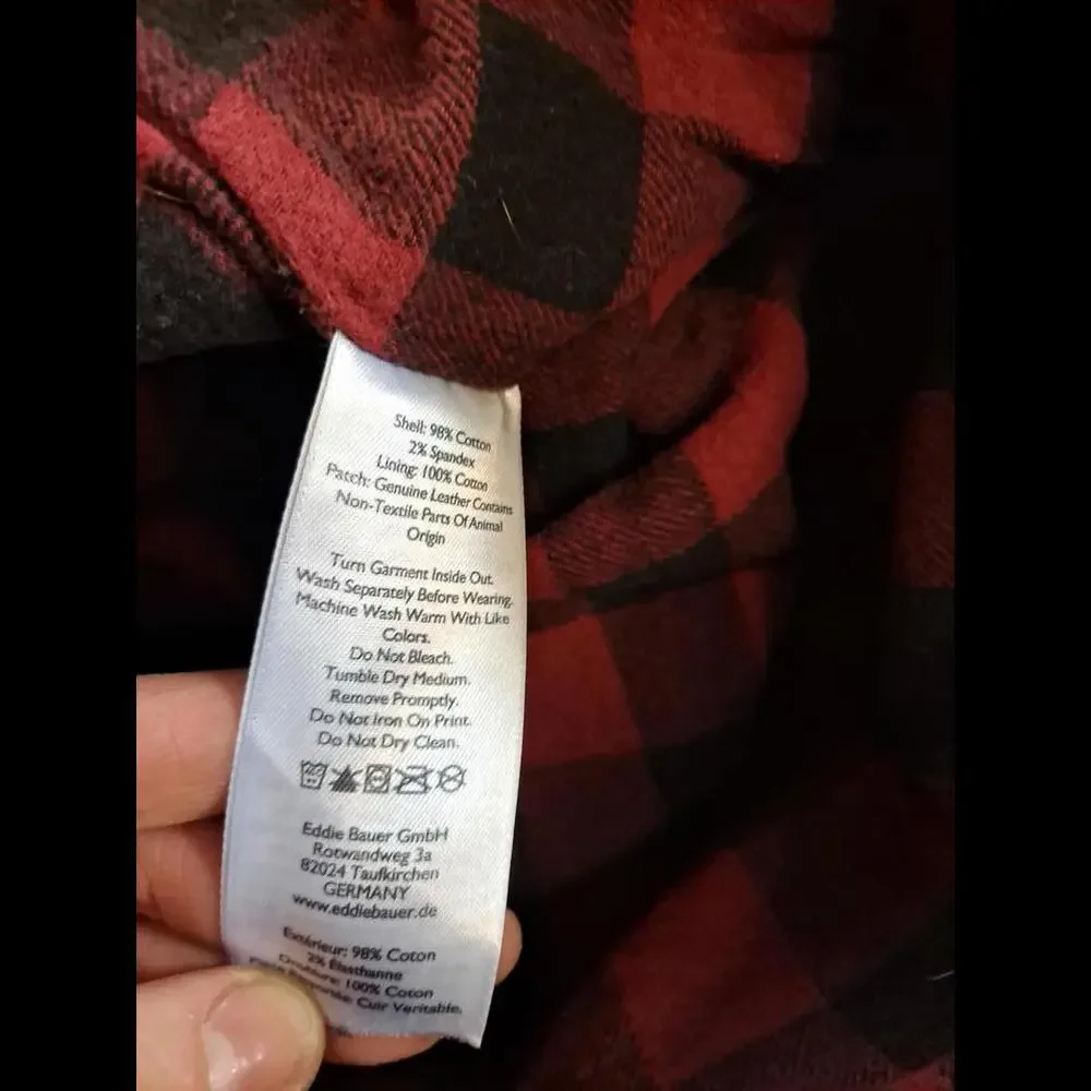 Eddie Bauer Flannel‎ Lined Blue Jeans Size 40x30